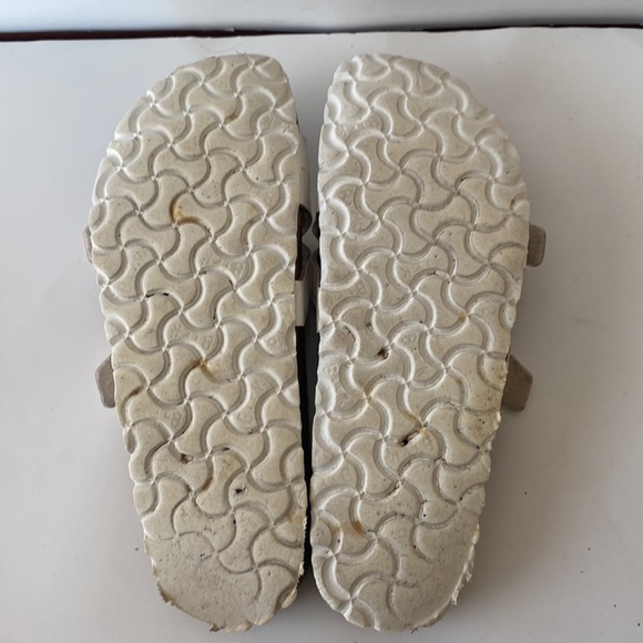 BIRKENSTOCK Yao Birko-Flor Patent Women's Sanda Patent White Sz L 9 M 7 - Picture 8 of 15